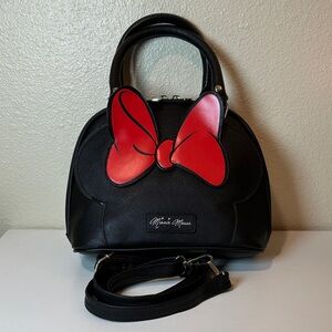 Disney Loungefly Minnie Mouse Satchel with matching long strap